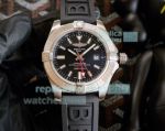 Breitling Avenger II Seawolf Replica Watch SS Black Dial